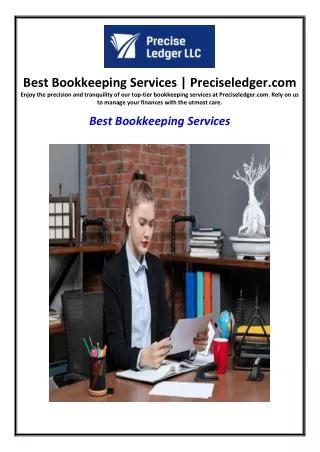 Best Bookkeeping Services | Preciseledger.com