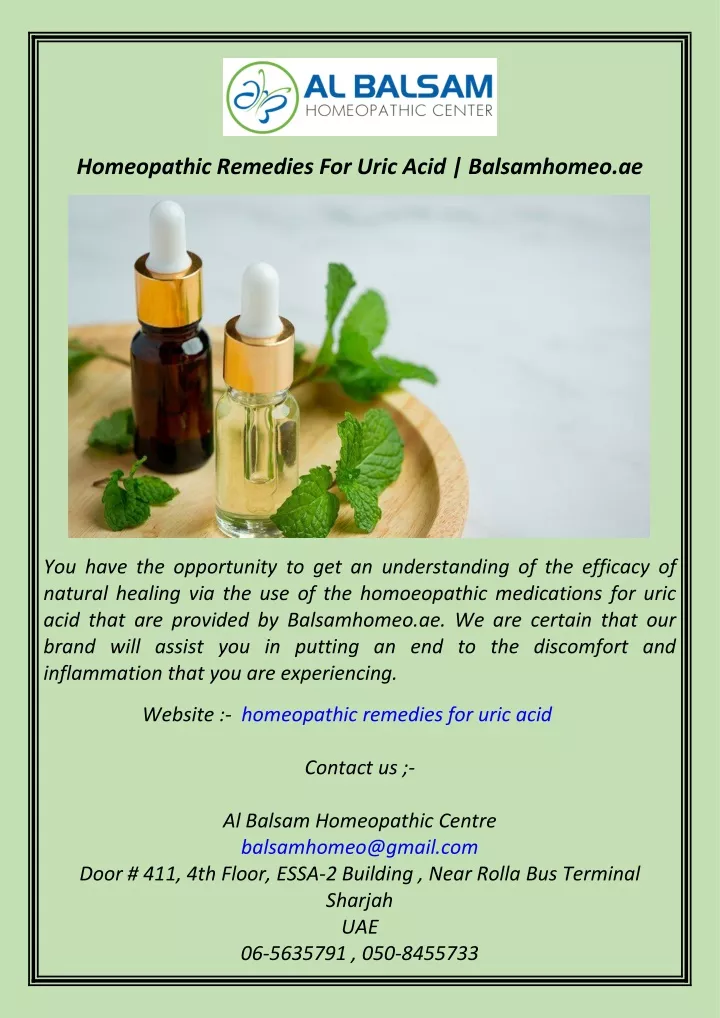 homeopathic remedies for uric acid balsamhomeo ae