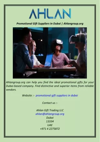 Promotional Gift Suppliers In Dubai Ahlangroup.org