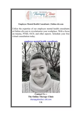 Employee Mental Health Consultants  Online-cbt.com