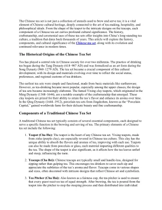 TheTimelessEleganceofChineseTeaSetsAJourneyThroughTraditionArtandCulture