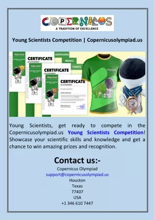 Young Scientists Competition  Copernicusolympiad.us