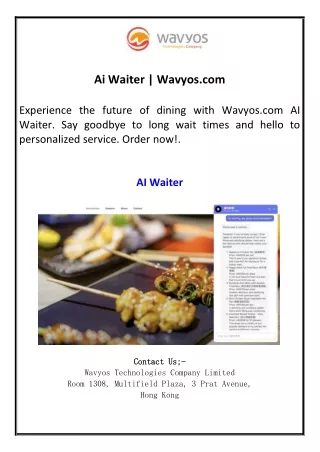 ai waiter wavyos com