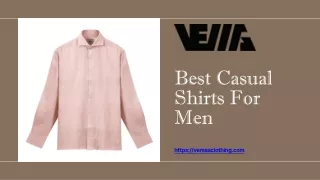 Best Casual Shirts For Men - vemasclothing.com