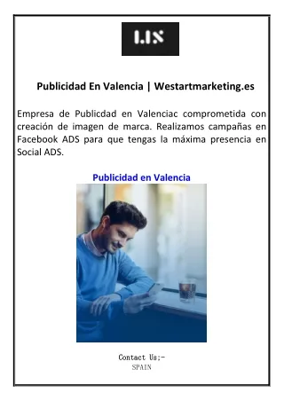Publicidad En Valencia Westartmarketing.es