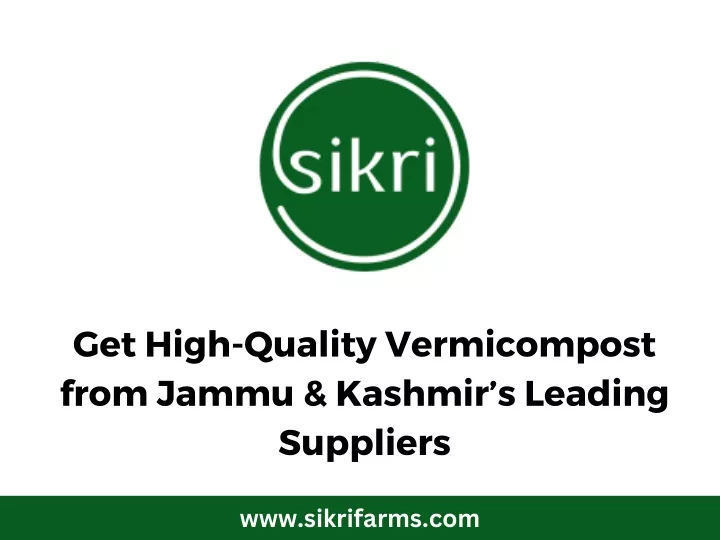 get high quality vermicompost from jammu kashmir