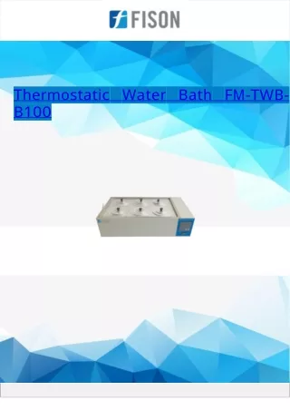 Thermostatic Water Bath 18 L
