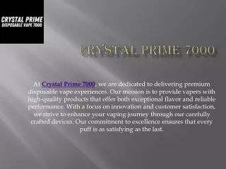 Crystal Prime 7000
