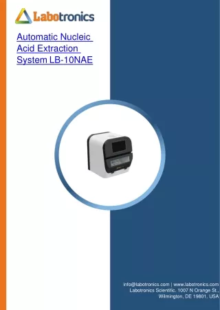 automatic nucleic acid extraction system lb 10nae