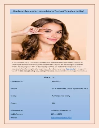 How Beauty Touch-up Services can Enhance Your Look Throughout the Day.docx (1)