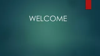 welcome
