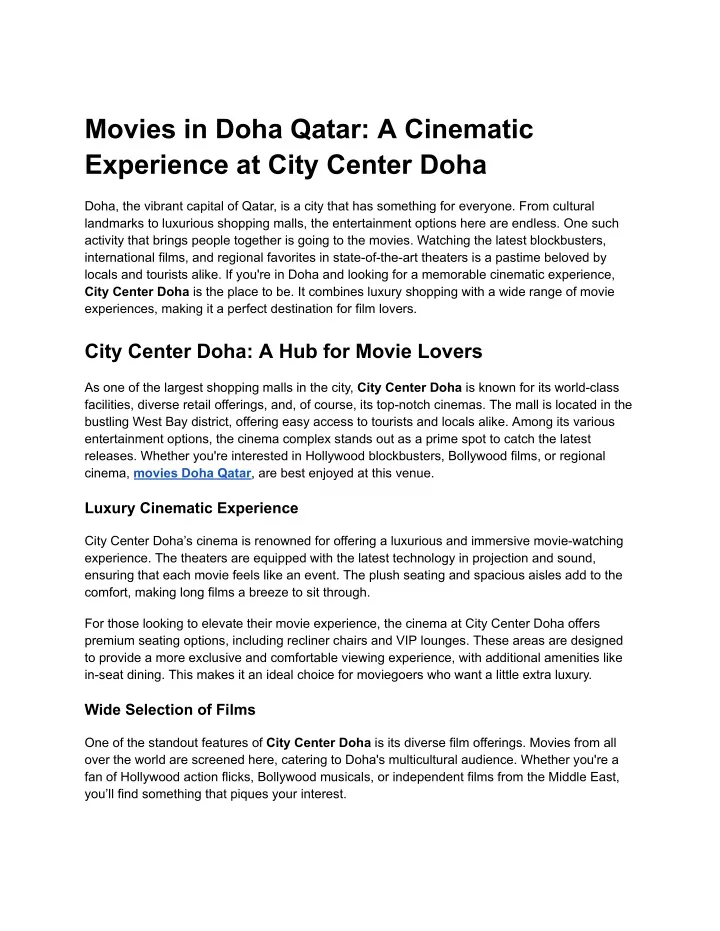 movies in doha qatar a cinematic experience