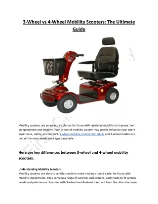 3-Wheel vs 4-Wheel Mobility Scooters_ The Ultimate Guide