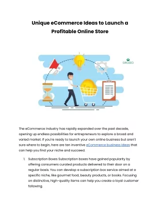 Ecommerce business ideas