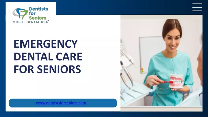 emergency dental care for seniors