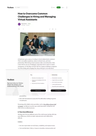 How to Overcome Common Challenges in Hiring and Managing Virtual Assistants
