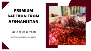 premium saffron from afghanistan
