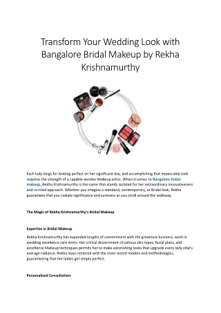 Bangalore Bridal Makeups