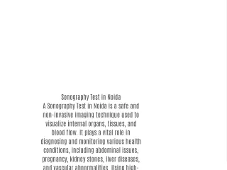 sonography test in noida a sonography test