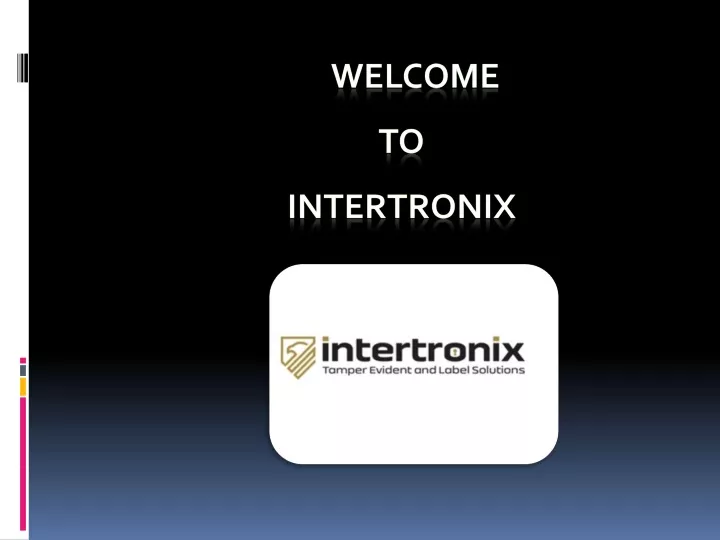 welcome to intertronix