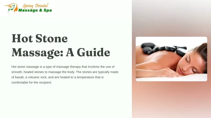 hot stone massage a guide