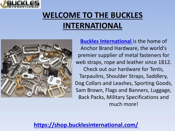 welcome to the buckles international