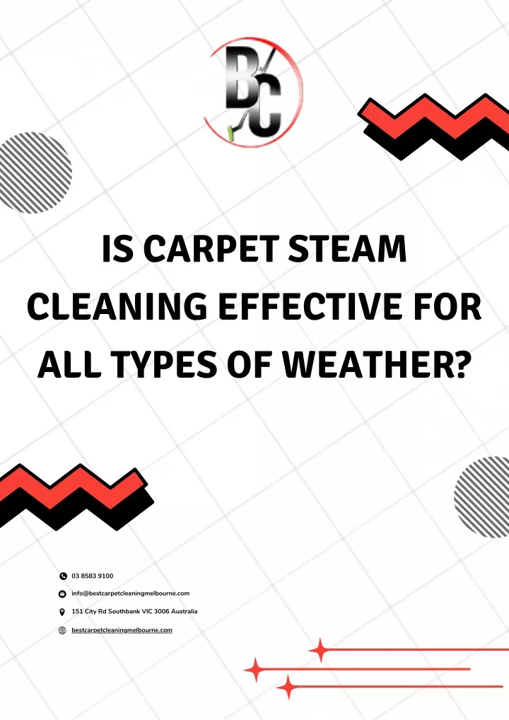 is carpet steam cleaning effective for all types