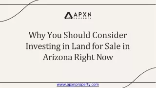 Why You Should Consider Investing in Land for Sale in Arizona Right Now