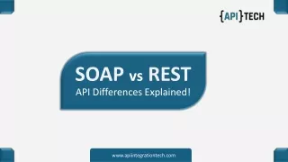 SOAP vs REST – API Differences Explained