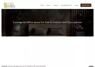 Commercial Office Space For Sale In Sushant Golf City Lucknow