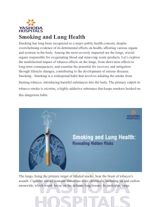 smoking and lung health