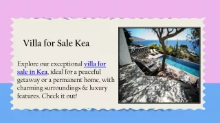 Villa for Sale Kea