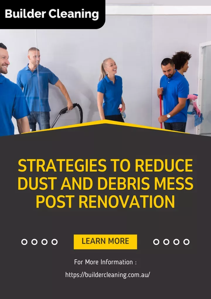 strategies to reduce dust and debris mess post