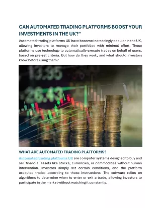 CAN AUTOMATED TRADING PLATFORMS BOOST YOUR INVESTMENTS IN THE UK