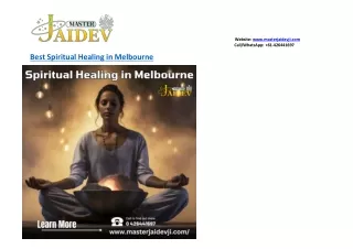 Best Spiritual Healing in Melbourne