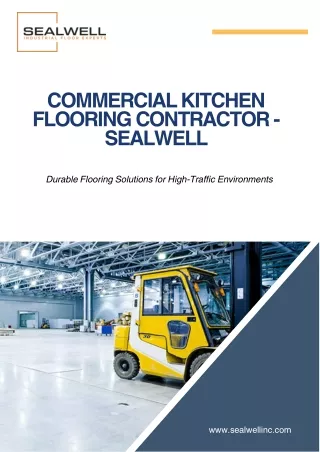 Sealwell: Trusted Commercial Kitchen Flooring Contractor