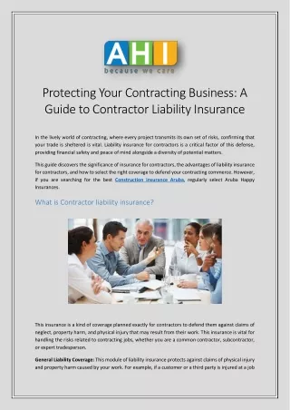 Protecting Your Contracting Business