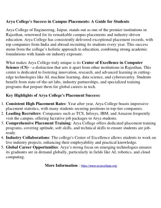 Arya College