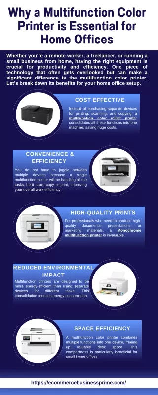 why a multifunction color printer is essential