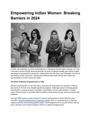Empowering Indian Women: Breaking Barriers in 2024