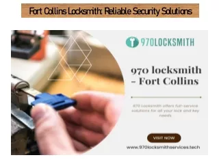 Fort Collins Locksmith Reliable Security Solutions