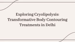 Effective Cryolipolysis Treatment in Delhi – Freeze Away Unwanted Fat at Figure