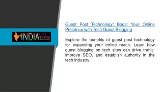 guest post technology boost your online presence