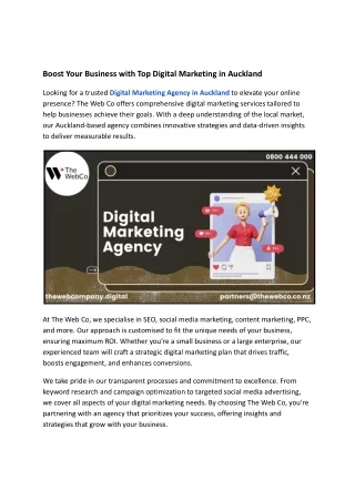 Boost Your Business with Top Digital Marketing in Auckland