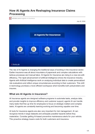 how ai agents are reshaping insurance claims