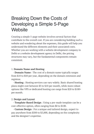 Website Development agency in Delhi