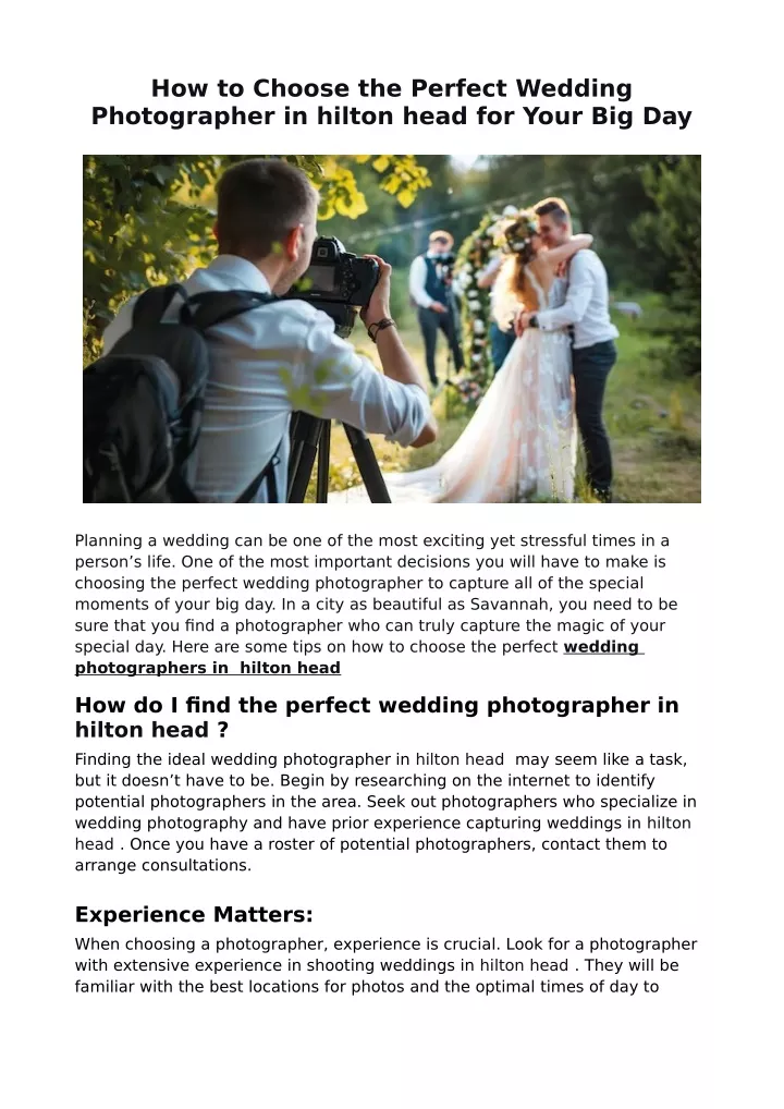 how to choose the perfect wedding photographer