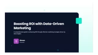 How Simon Lynch Helps UK Companies Improve ROI Through Data-Driven Marketing