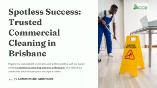 Spotless Success: Trusted Commercial Cleaning in Brisbane