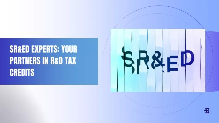 sr ed experts your partners in r d tax credits